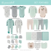 The Peanutshell 0-3 Month Baby Unisex 30-pc. Baby Clothing Set