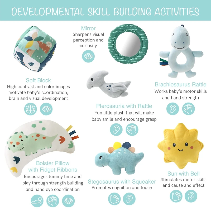 The Peanutshell Dino Baby Activity Center