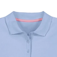 IZOD Little & Big Kid Girls Long Sleeve Regular Fit Stretch Fabric Polo Shirt