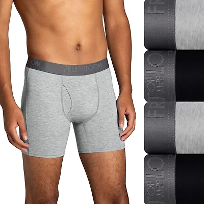 Fruit of the Loom 360 Stretch Coolsoft Mens 4 Pack Boxer Briefs Stc4bb1j