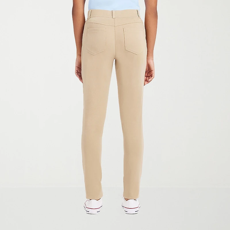 IZOD Womens Juniors Skinny Pull-On Pant
