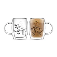 Joyjolt Mickey And Pluto Aroma 2-pc. Mickey and Friends Coffee Mug