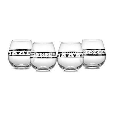 Joyjolt Geo Picnic 4-pc. Drinkware Set