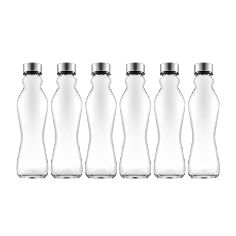 Joyjolt Spring Glass 6-pc. Water Bottles