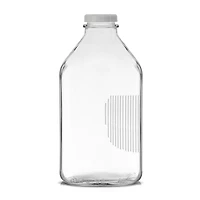 Joyjolt Glass Milk Bottles With Silicone Pour Lid Beverage Dispenser