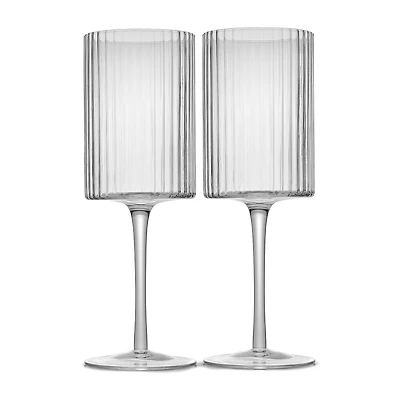 Joyjolt Elle Red Wine 2-pc. Wine Glass