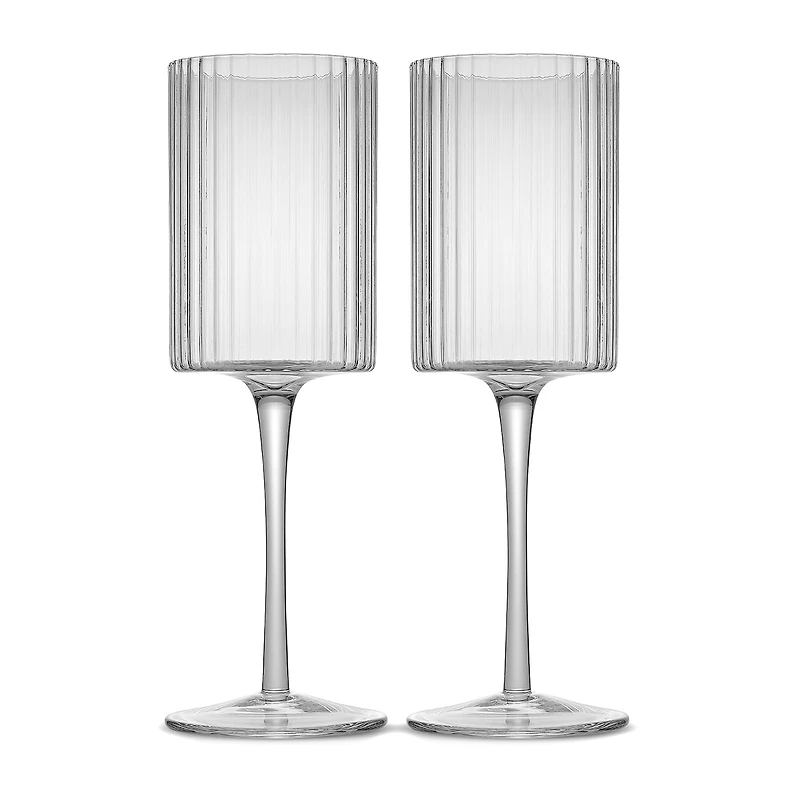 Joyjolt Elle White Wine 2-pc. Wine Glass