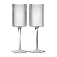 Joyjolt Elle White Wine 2-pc. Wine Glass