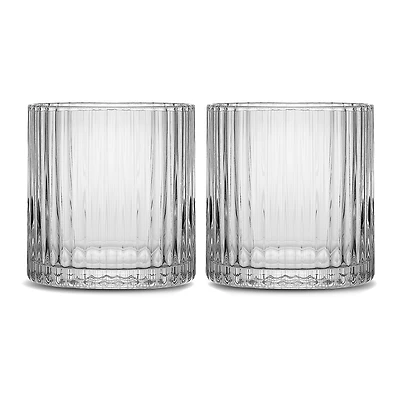 Joyjolt Elle Dof Glass 2-pc. Double Old Fashioned