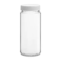 Joyjolt Glass Juice Bottles With Lids (White) 8-pc. Water Bottle