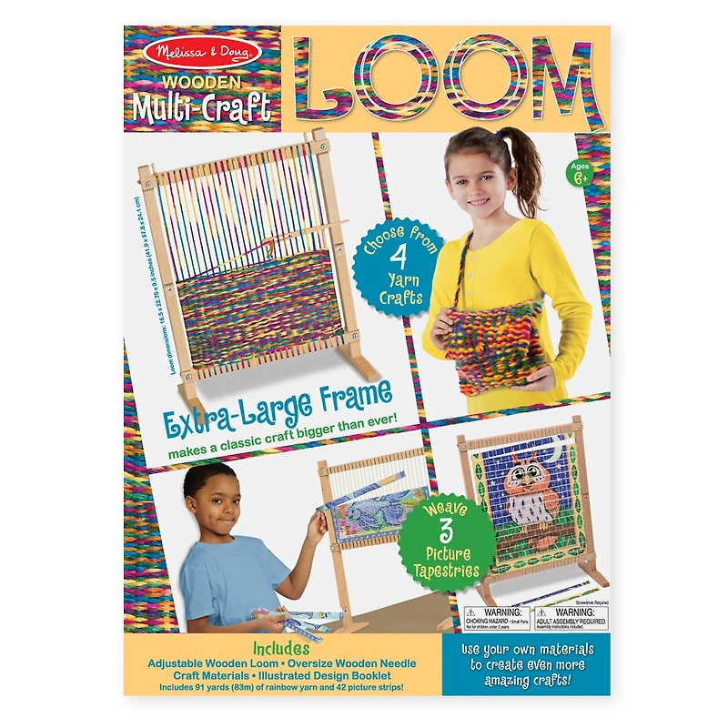 Melissa & Doug Multi-Craft Weaving Loom Craft Kit