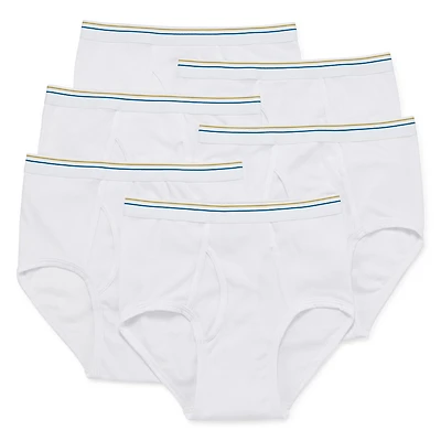 Stafford Dry + Cool Full-Cut Mens 6 Pack Briefs 302872
