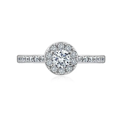 DiamonArt® Womens 5/8 CT. T.W. White Cubic Zirconia Sterling Silver Promise Ring