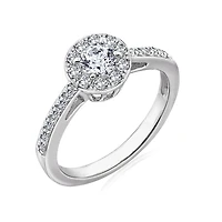 DiamonArt® Womens 5/8 CT. T.W. White Cubic Zirconia Sterling Silver Promise Ring