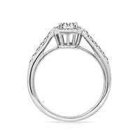 DiamonArt® Womens 5/8 CT. T.W. White Cubic Zirconia Sterling Silver Promise Ring