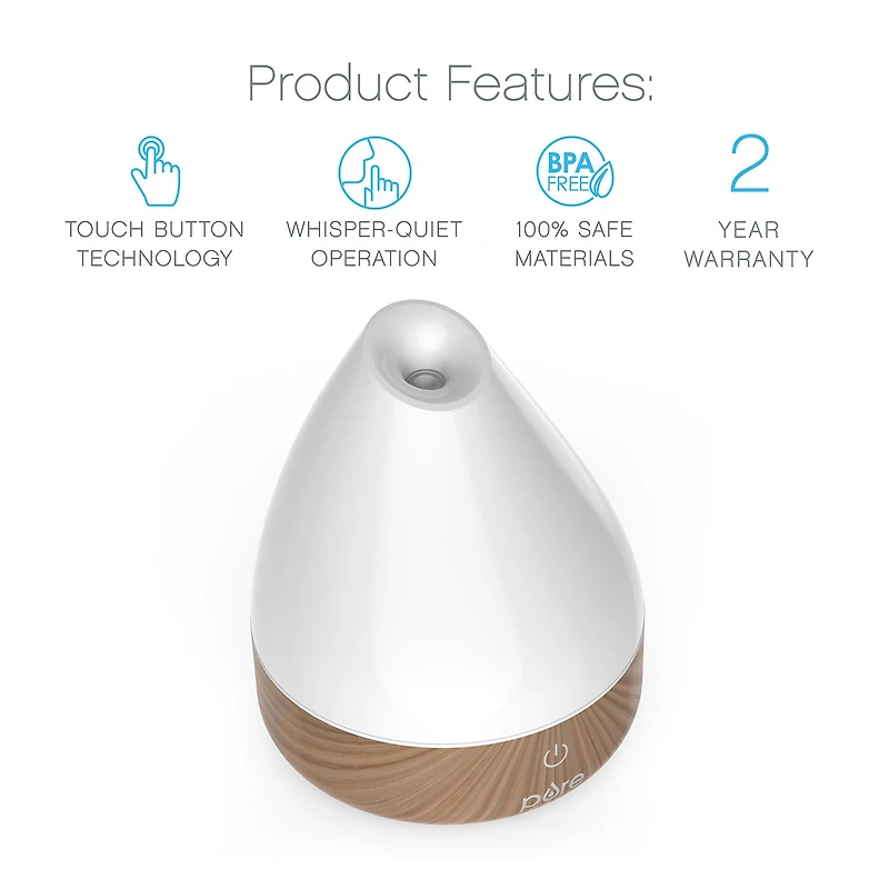 Pure Enrichment Purespa Natural White Aroma Oil Diffuser