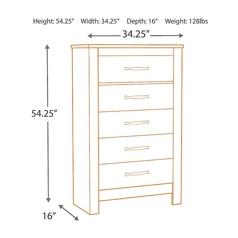 Signature Design by Ashley® Bellaby 5-Drawer Chest