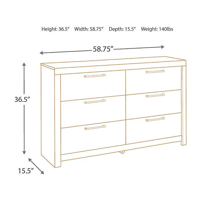 Signature Design by Ashley® Benchcraft® Derekson Dresser