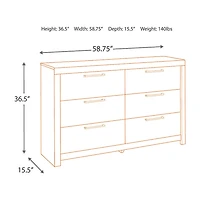 Signature Design by Ashley® Benchcraft® Derekson Dresser