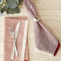 Design Imports Burnt Orange Fringe 6-pc. Napkins