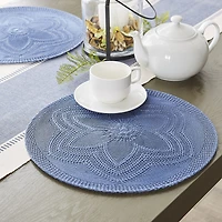 Design Imports Floral Woven Round 6-pc. Placemats