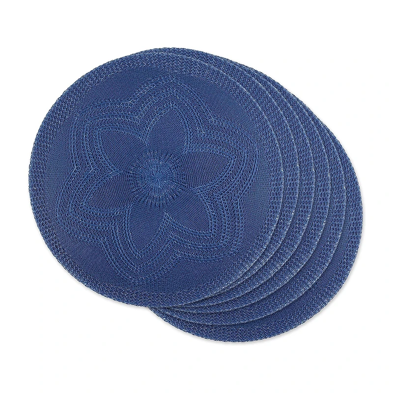 Design Imports Floral Woven Round 6-pc. Placemats