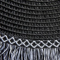 Design Imports Round 6-pc. Fringed Placemat