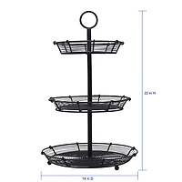 Gourmet Basics by Mikasa Tulsa 3 Tier Basket