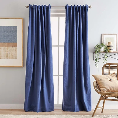 CHF Sanctuary Back Tab Light-Filtering Set of 2 Curtain Panel