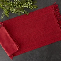 Design Imports Tango Red Fringe 8-pc. Placemats & Napkin Set