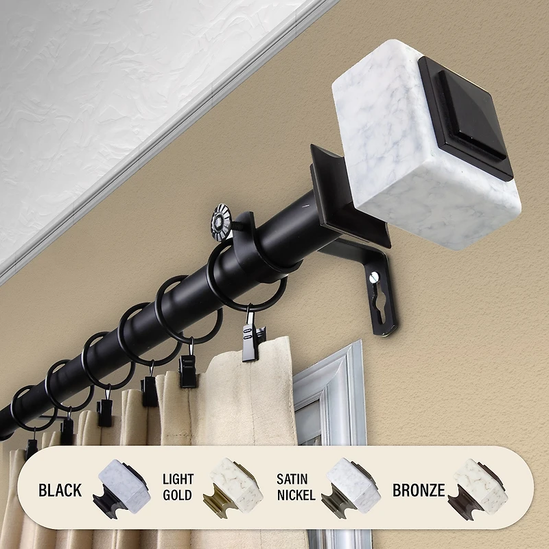 Rod Desyne Estelle 1 Adjustable Curtain