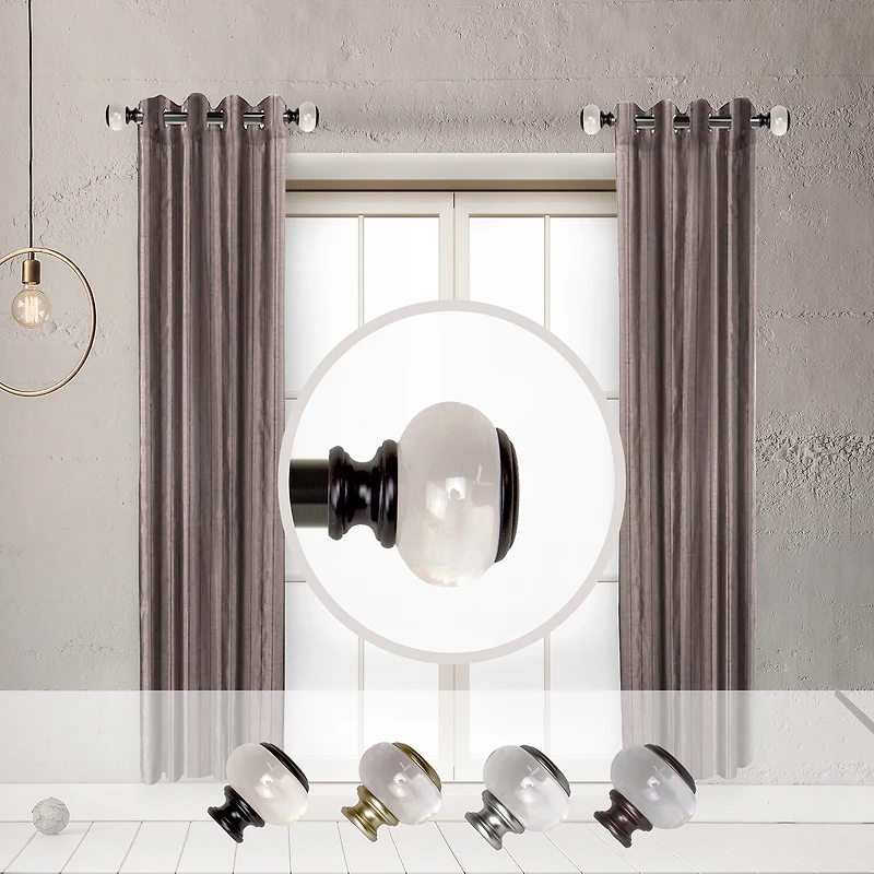 Rod Desyne Ironwood 1 Adjustable Side Curtain