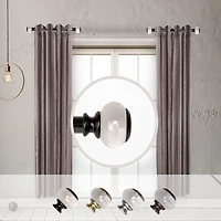 Rod Desyne Ironwood 1 Adjustable Side Curtain