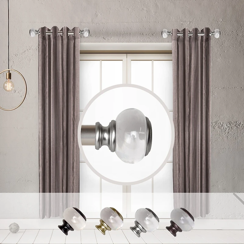 Rod Desyne Ironwood 1 IN Adjustable Side Curtain Rod