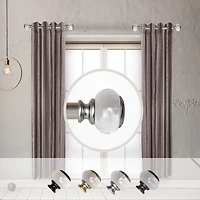 Rod Desyne Ironwood 1 IN Adjustable Side Curtain Rod