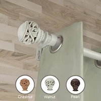 Rod Desyne Isabella 1 Adjustable Curtain