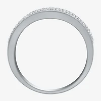 Womens 1 CT. T.W. Natural White Diamond 10K Gold Anniversary Wedding Band