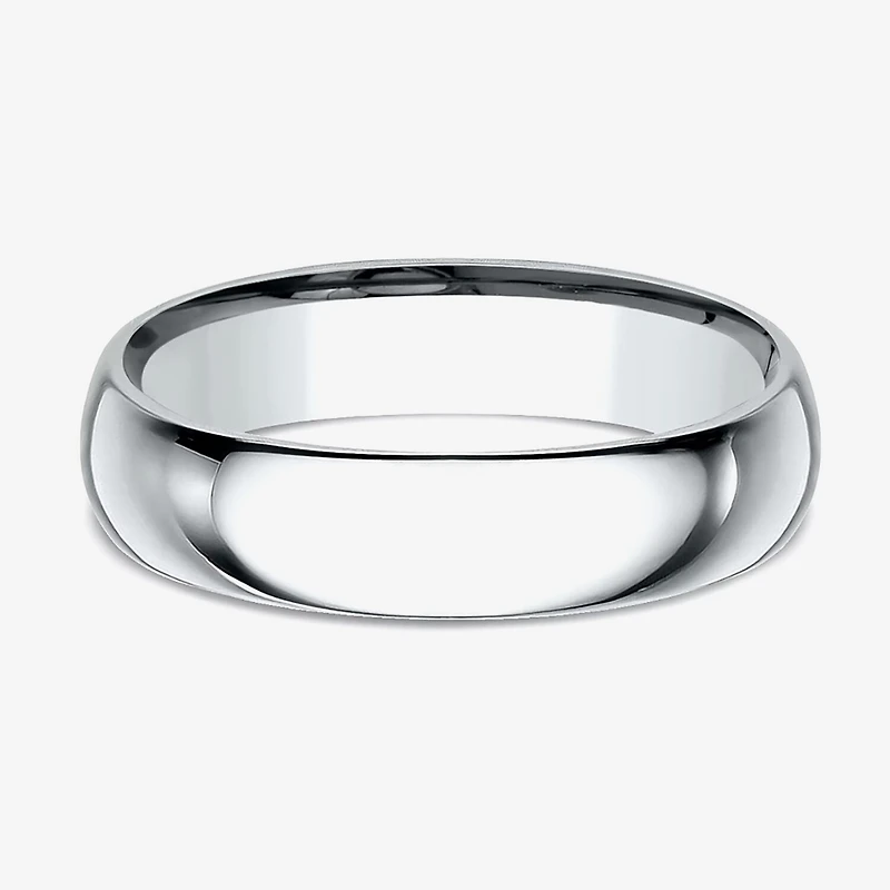 Mens 10K Yellow Gold 5MM Comfort-Fit Wedding Band