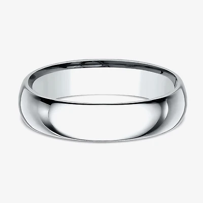 Mens 10K Yellow Gold 5MM Comfort-Fit Wedding Band