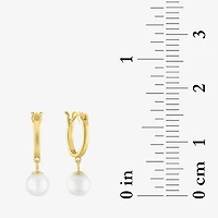 Diamond Addiction (G-H / Si2-I1) Womens Accent Lab Grown White Cultured Freshwater Pearl 14K Gold Over Silver Sterling Evil Eye 2-pc. Jewelry Set