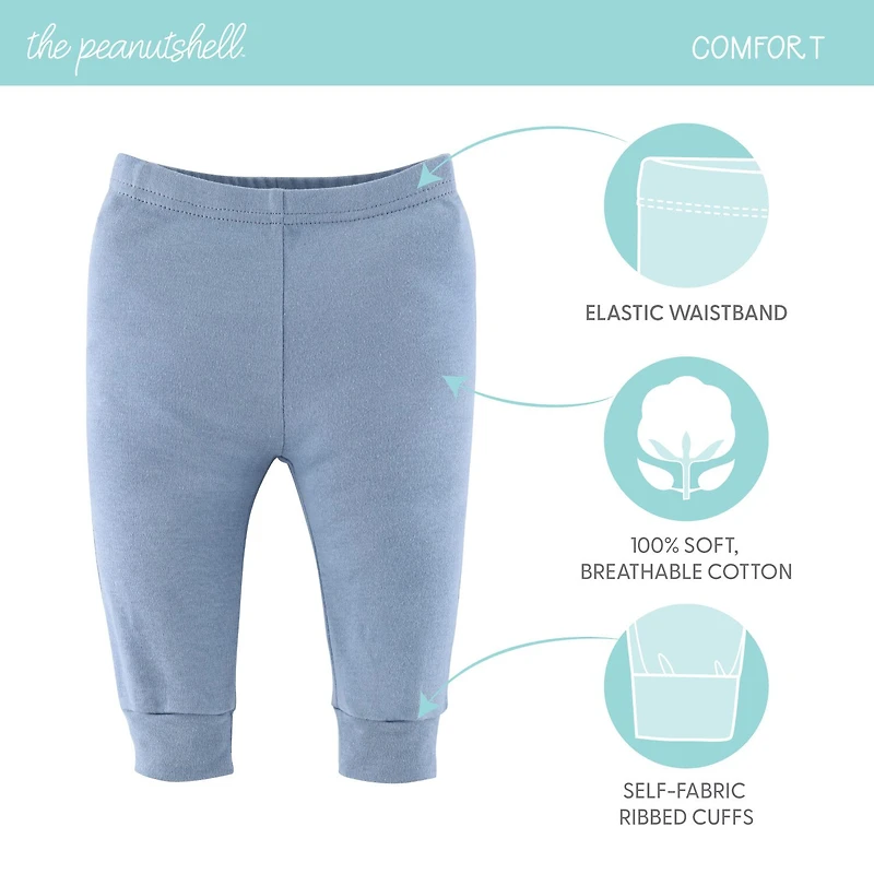 The Peanutshell Blue Camo Baby Boys Mid Rise Tapered Regular Fit Pull-On Pant