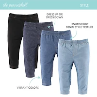The Peanutshell Baby Unisex Mid Rise Slim Regular Fit Pull-On Pant