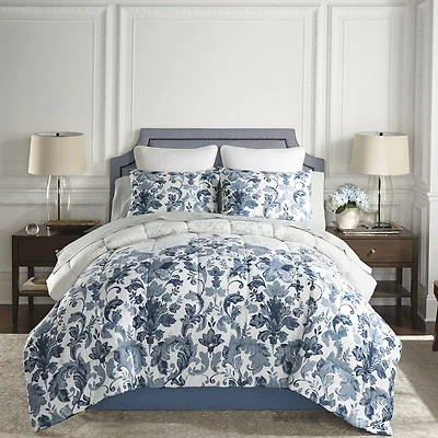 Broadhaven Jensen 8-pc. Floral Reversible Complete Bedding Set with Sheets