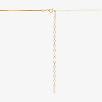 Made Italy 14K Gold 16 - 18 Inch Solid Herringbone Chain Necklace