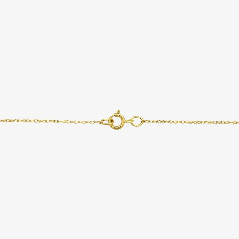 Saint Christopher Mens 14K Gold Round 22 Inch Pendant Necklace