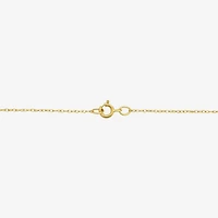 Saint Christopher Mens 14K Gold Round 22 Inch Pendant Necklace