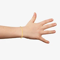 Girls 14K Gold Round Bangle Bracelet