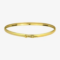 Girls 14K Gold Round Bangle Bracelet
