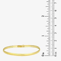 Girls 14K Gold Round Bangle Bracelet