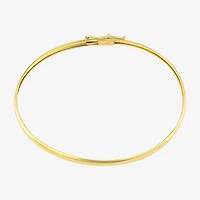 Girls 14K Gold Round Bangle Bracelet